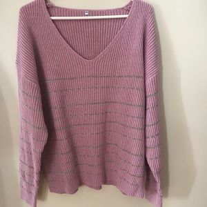 light purple sweater
